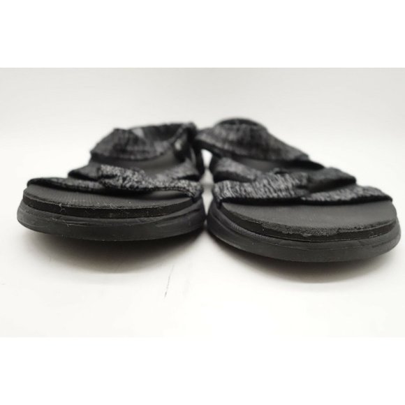 Skechers On The Go Goga Max Black Gray Stretch Strap Sandals Shoes Women's 10 - Picture 5 of 12